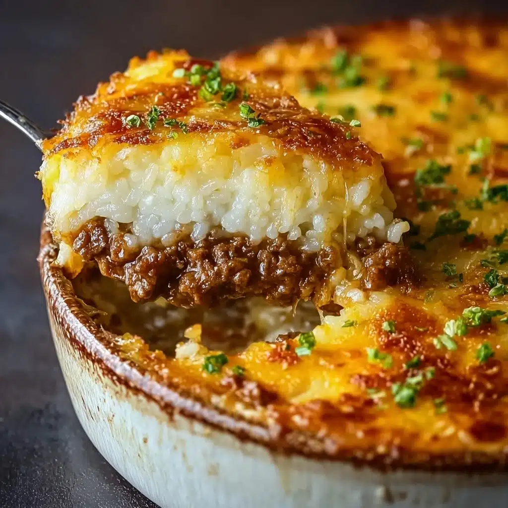 French Onion Ground Beef and Rice Casserole Recipe - Recipe Image