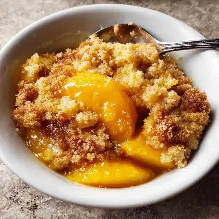 Homemade Peach Cobbler Recipe