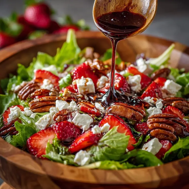 Spinach Strawberry Salad with Pecans Recipe