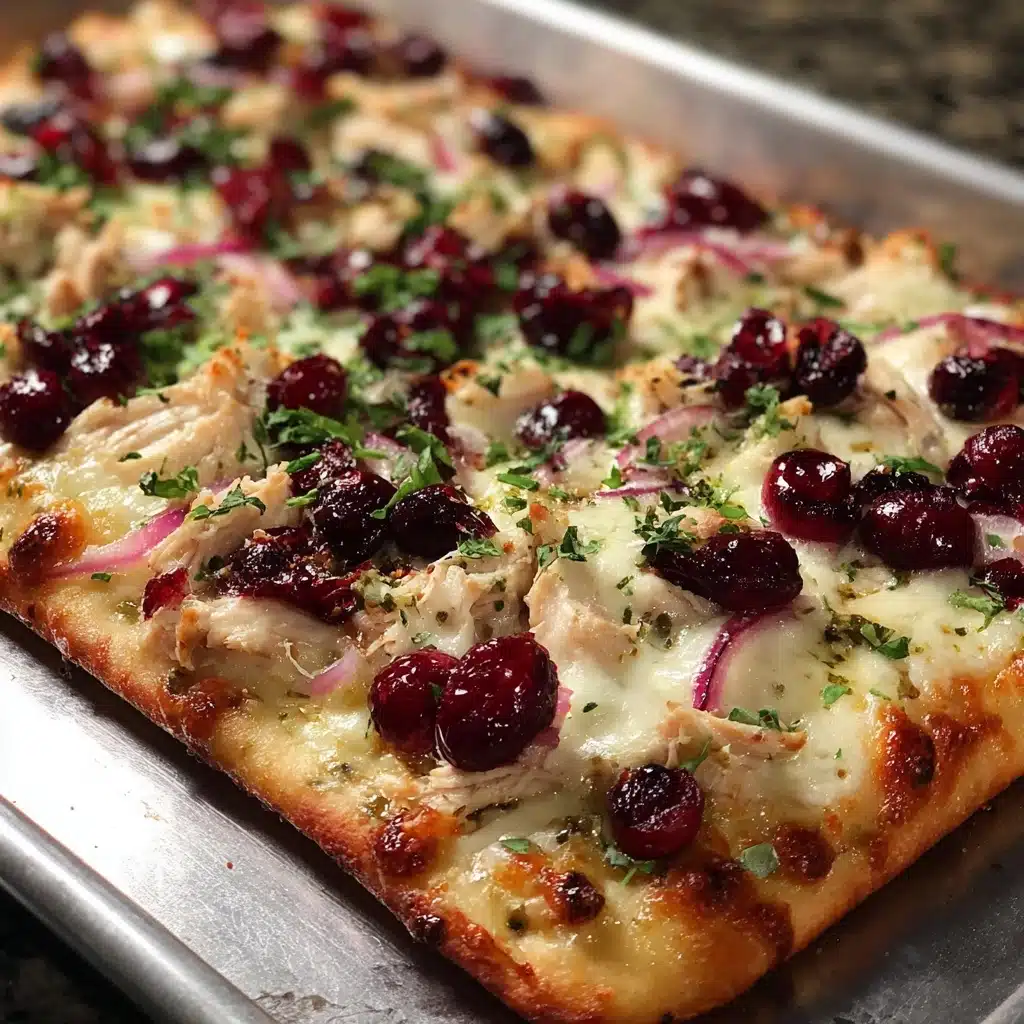 Cranberry Chicken & Brie Pizza Recipe - Recipe Image