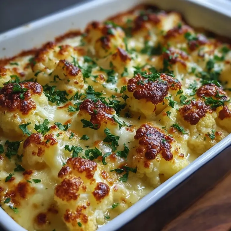 Baked Cheddar Cauliflower: Discover a Cheesy Delight! Recipe