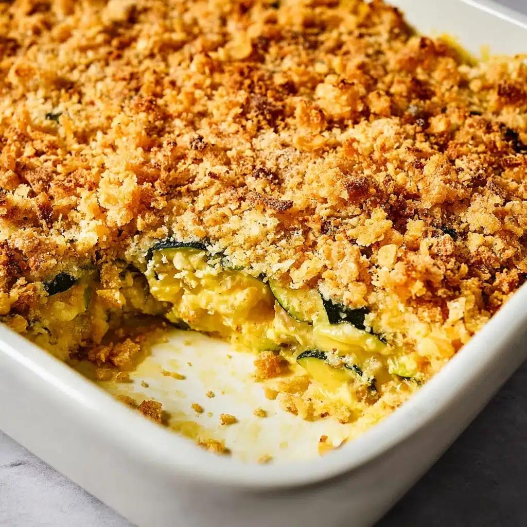 Ritz Cracker Zucchini Cheddar Casserole Delight Recipe - Recipe Image