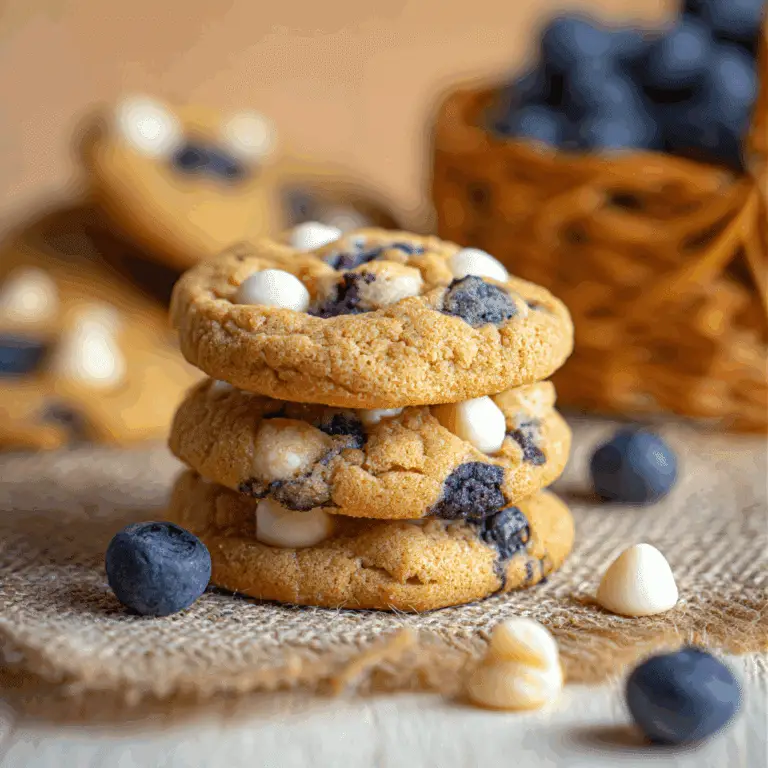 Blueberry White Chocolate Chip Cookies Recipe