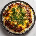 Rice Skillet with Cheddar Parmesan Sauce Recipe