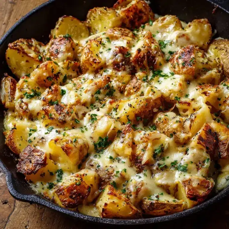 Crockpot Garlic Parmesan Chicken and Potatoes Skillet Recipe