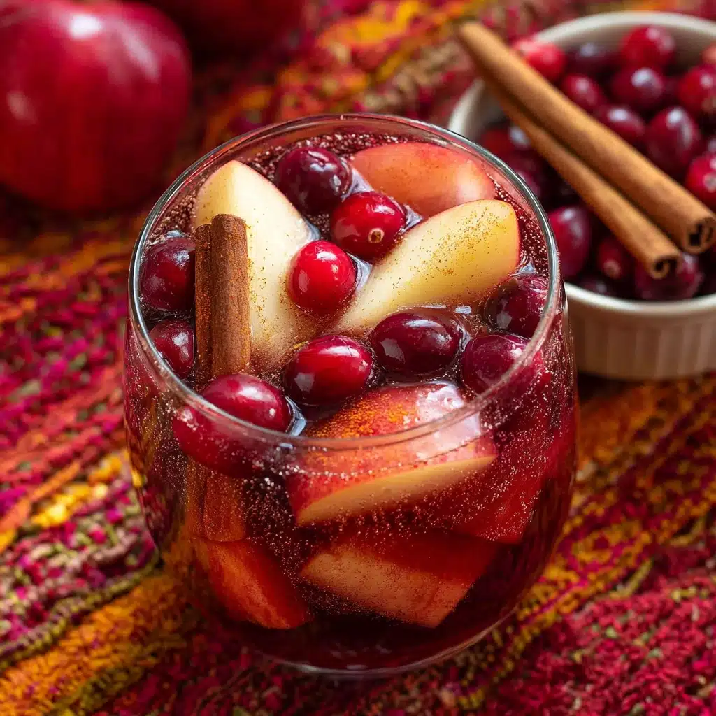 Cinnamon Apple Cranberry Mimosa Recipe - Recipe Image