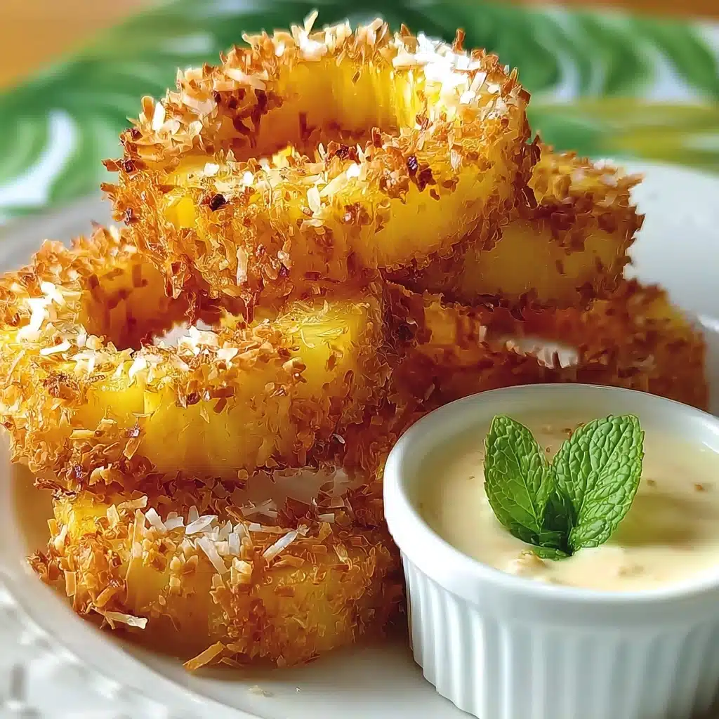 Fried Pineapple Rings – Tropical Snack Recipe - Recipe Image