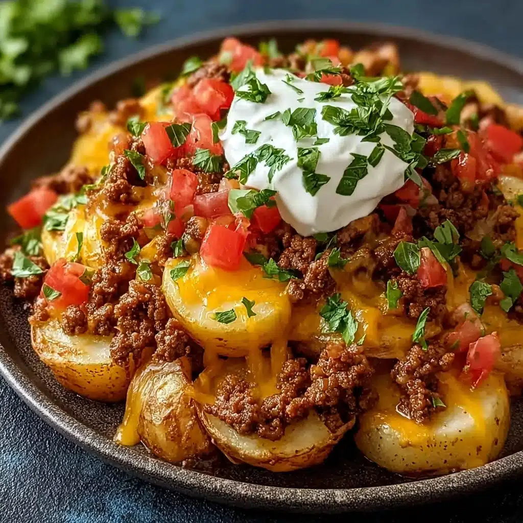 Cheesy Taco Potatoes Recipe - Recipe Image