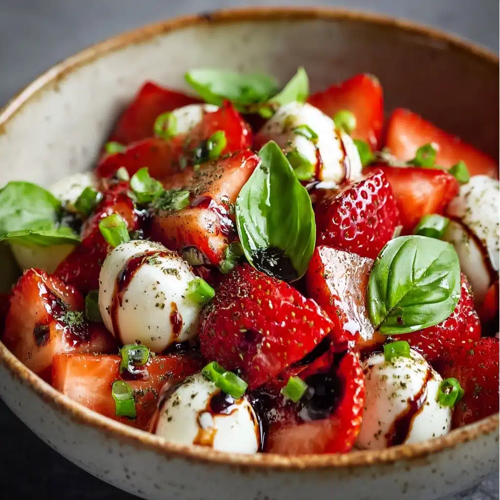 Balsamic Strawberry Caprese Salad Recipe