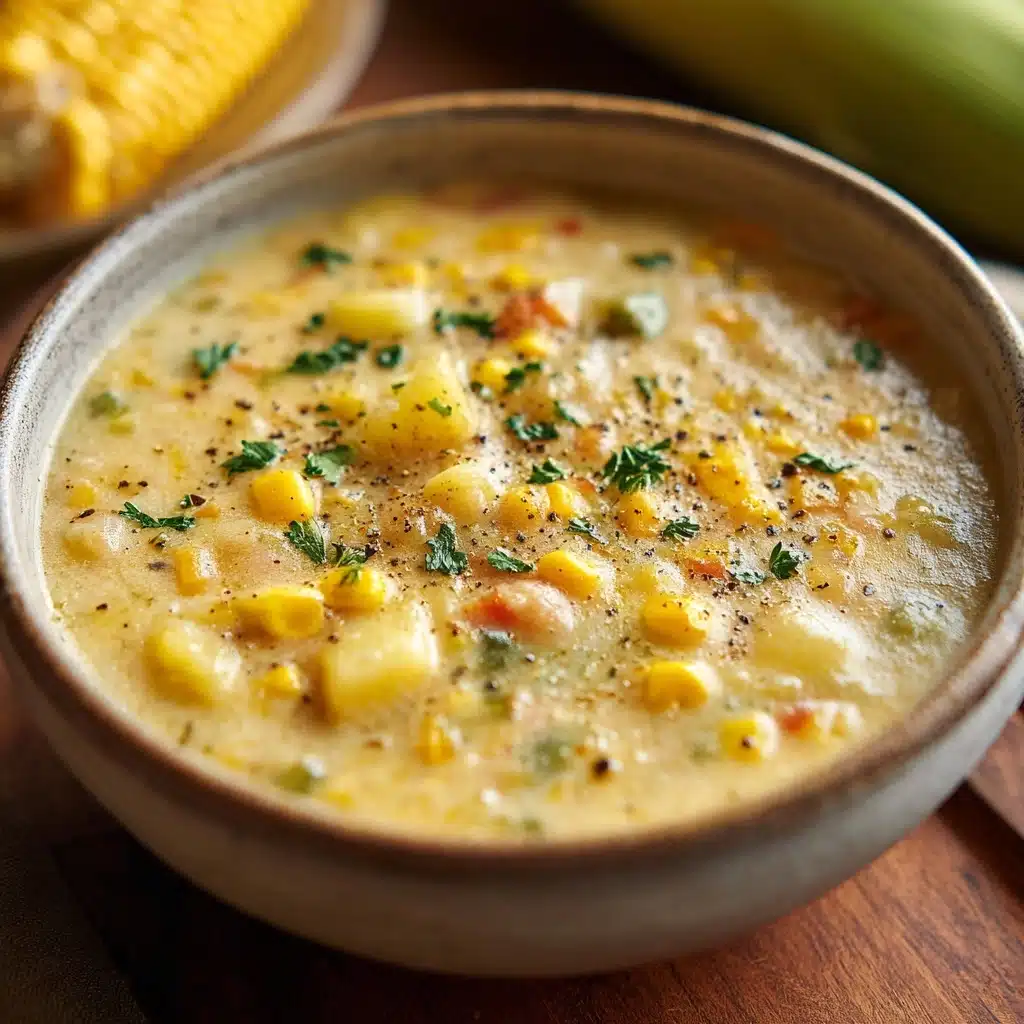 Delightful Summer Fresh Corn and Zucchini Chowder Recipe - Recipe Image