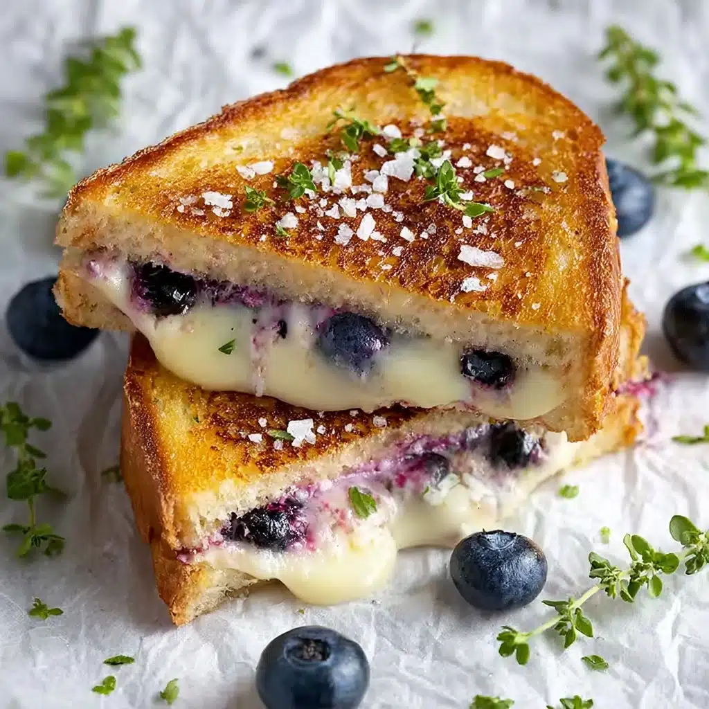 Crispy Blueberry Grilled Cheese Recipe - Recipe Image