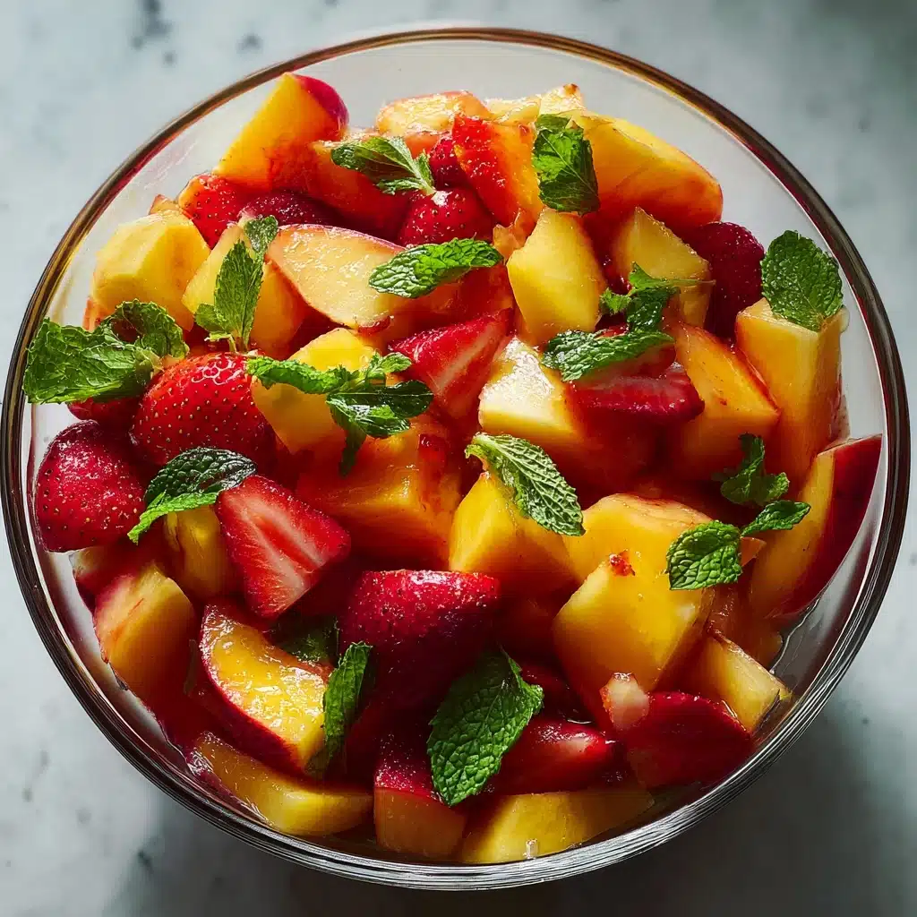 Summer Peach Fruit Salad Recipe - Recipe Image