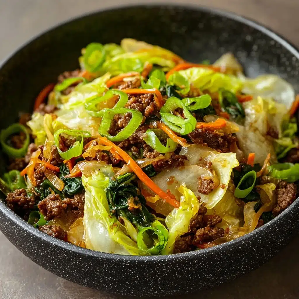 Chinese Ground Beef and Cabbage Stir Fry Recipe - Recipe Image