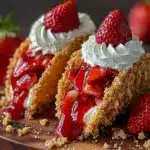 Strawberry Crunch Cheesecake Tacos Recipe