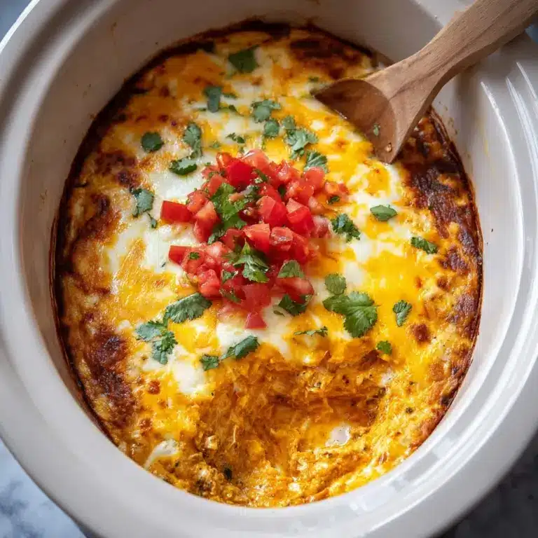 Crockpot Chicken Enchilada Casserole Recipe