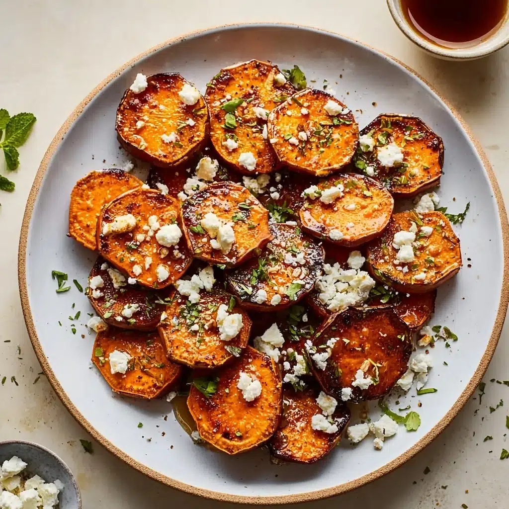 Delicious Honey Feta Sweet Potato Rounds Recipe - Recipe Image
