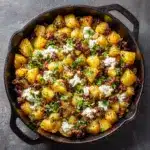 One-Pan Cheesy Meat & Potato Skillet Recipe