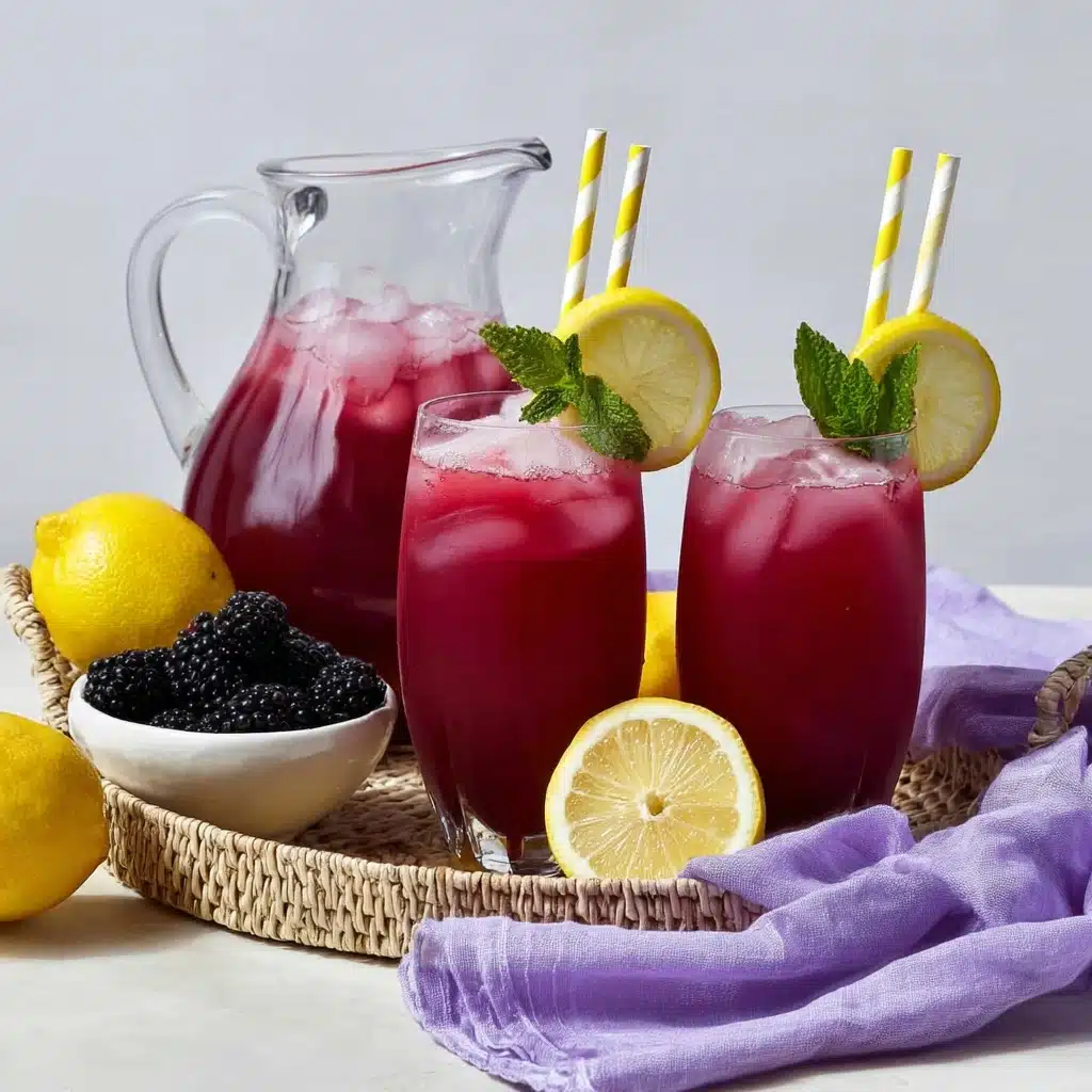 How to Make Shortcut Blackberry Lemonade Recipe - Recipe Image