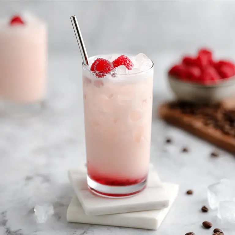 Vanilla Raspberry Iced Latte Recipe