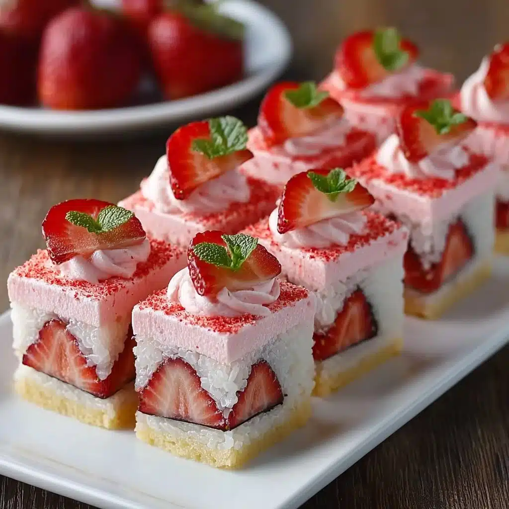 How to Make Strawberry Shortcake Sushi – A Fun Dessert Roll Recipe - Recipe Image
