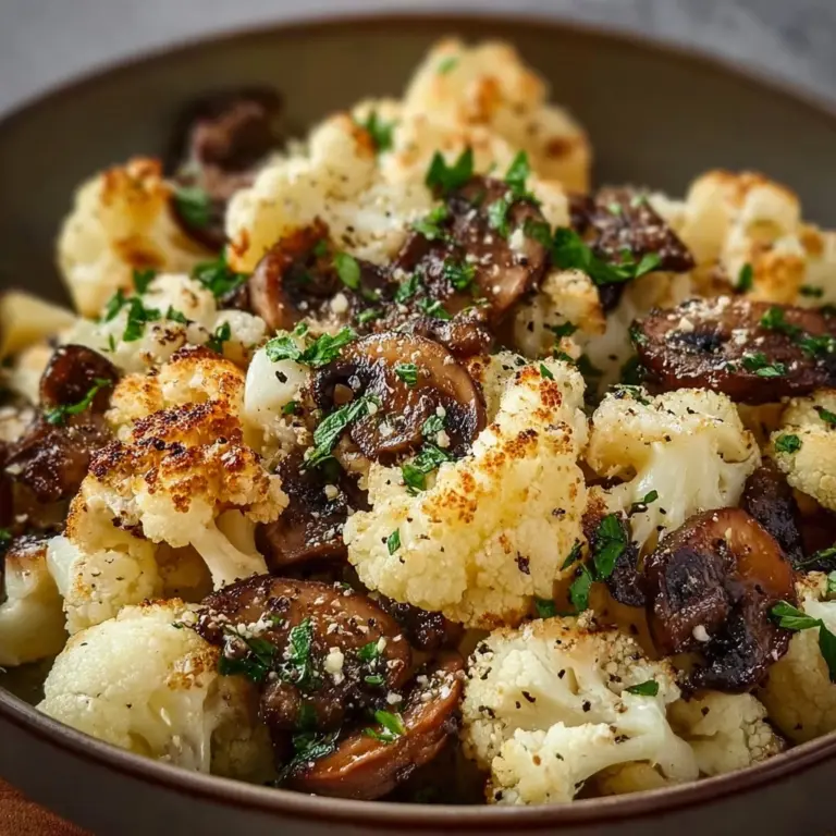 Garlic Cauliflower Mushroom Skillet: Quick & Delicious Dish Recipe