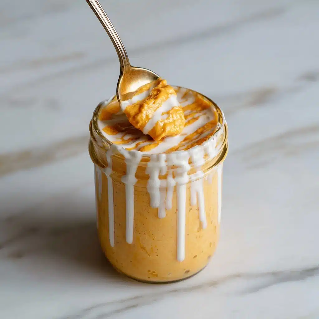 Pumpkin Cheesecake Overnight Oats Recipe - Recipe Image