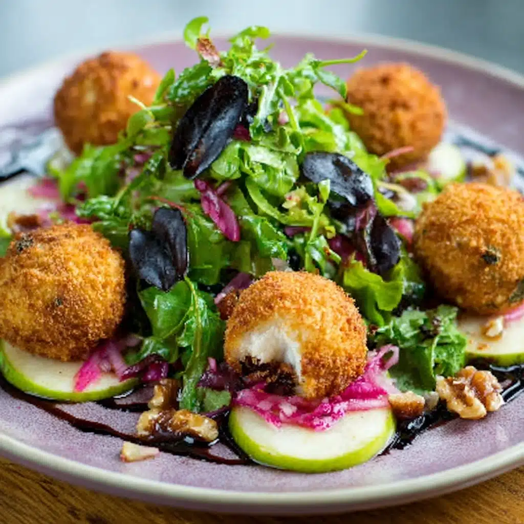 Air Fried Goat Cheese Croquette Salad Recipe