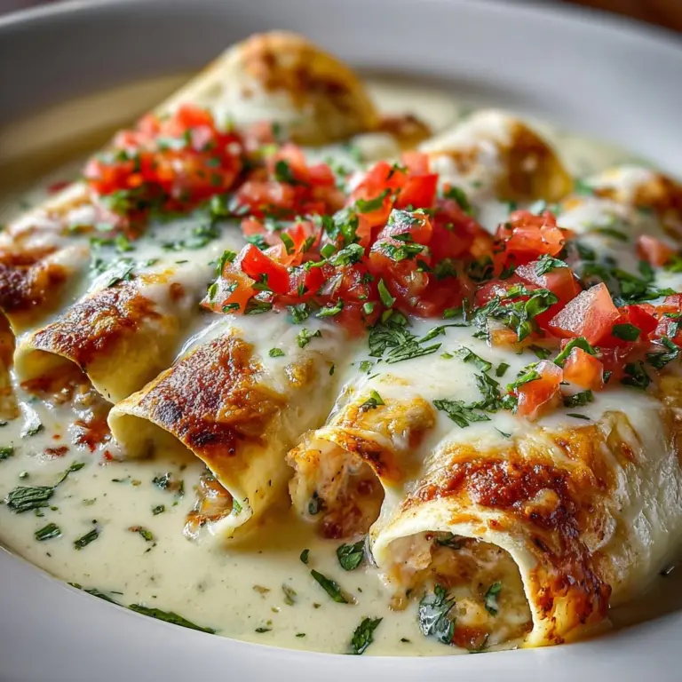 Chicken Enchiladas with Sour Cream White Sauce Recipe