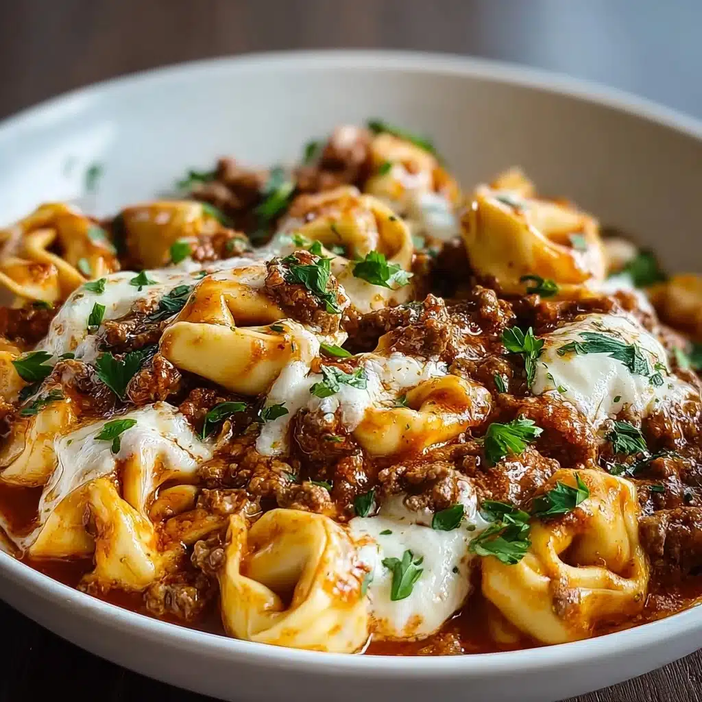 Irresistible Beefy Tortellini Bake for Cozy Nights Recipe - Recipe Image
