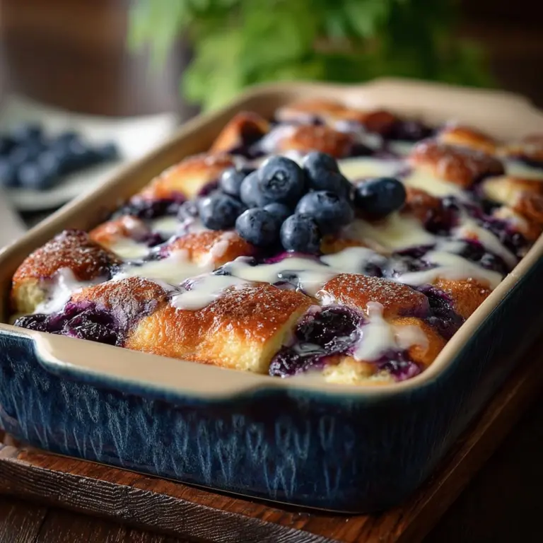 Blueberry Buttermilk Pancake Casserole Recipe
