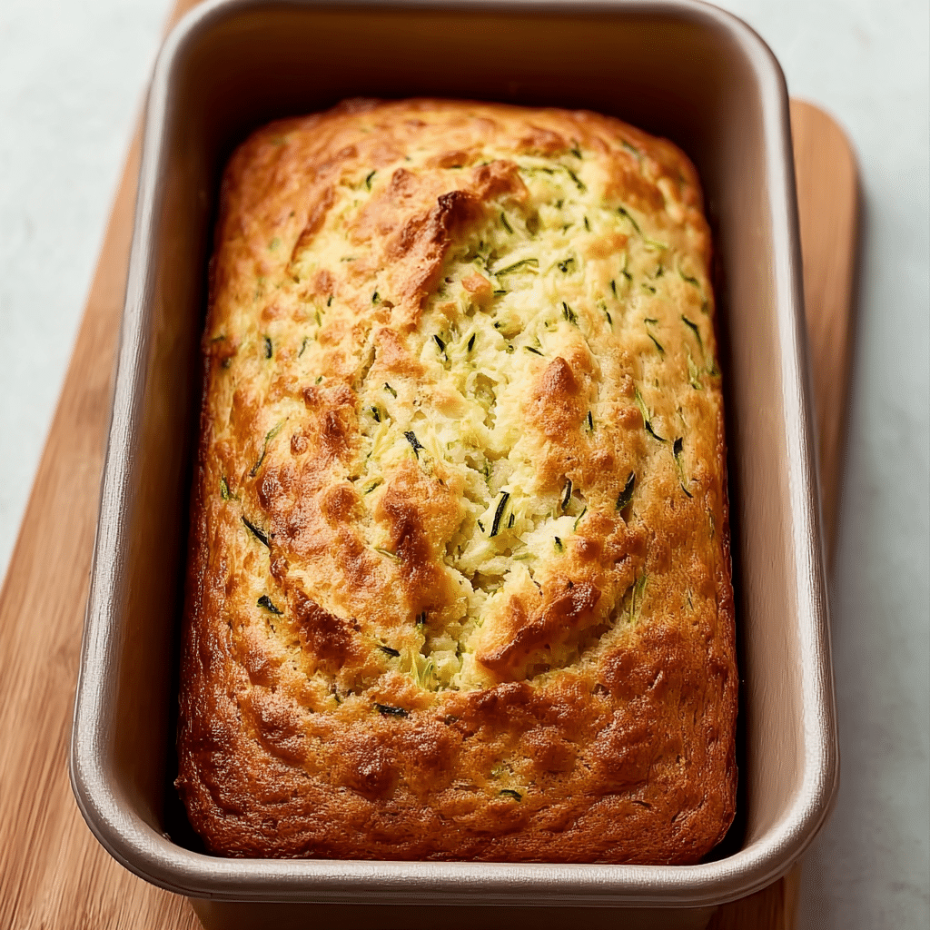 Green Onion Zucchini Cheddar Quick Bread Recipe - Recipe Image