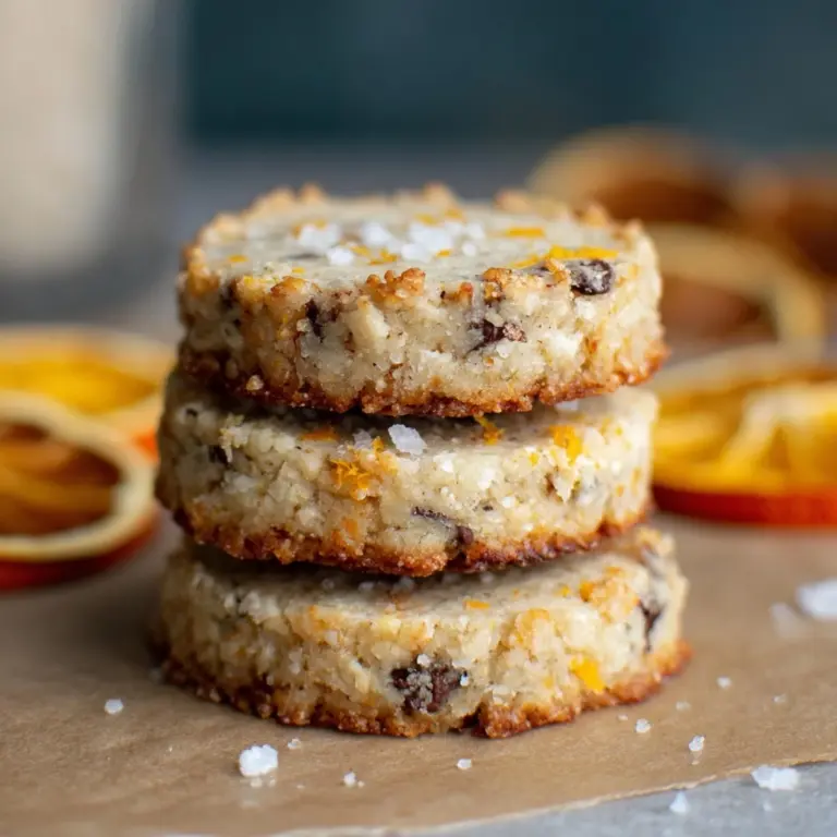 Dark Chocolate Orange Shortbread Cookies Recipe