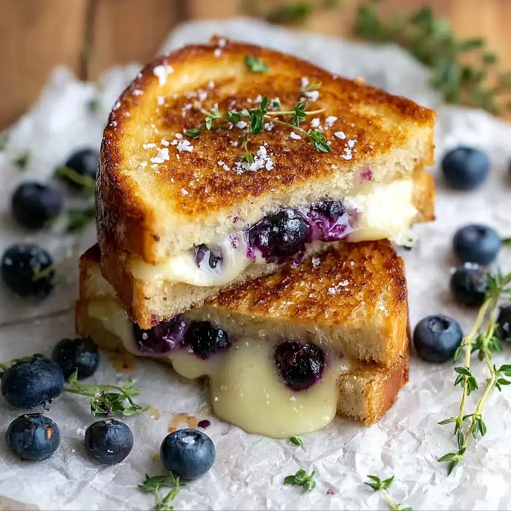 Crispy Blueberry Grilled Cheese Recipe