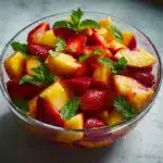 Summer Peach Fruit Salad Recipe