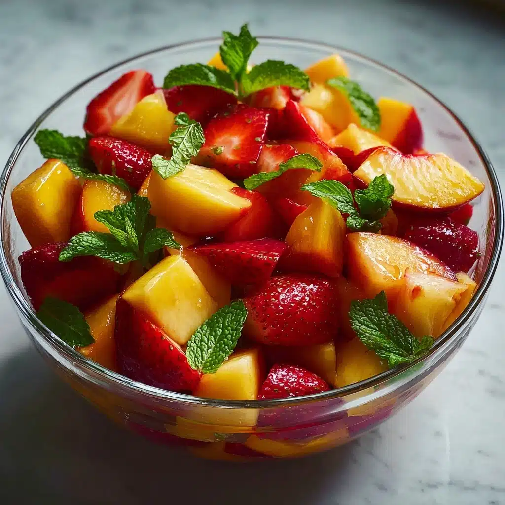 Summer Peach Fruit Salad Recipe