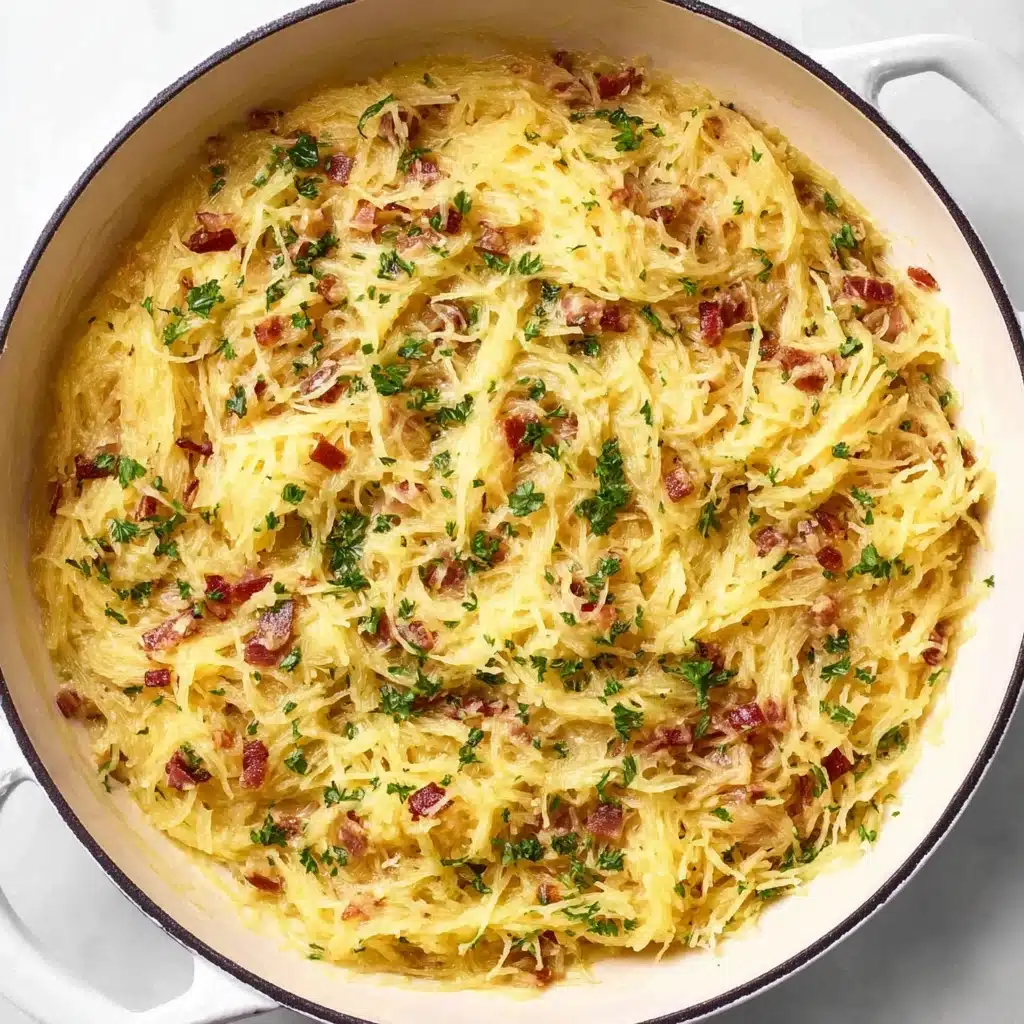 Spaghetti Squash Carbonara Recipe - Recipe Image