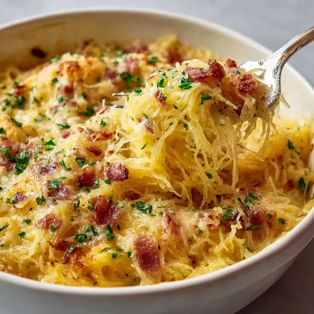 Spaghetti Squash Carbonara Recipe - Recipe Image