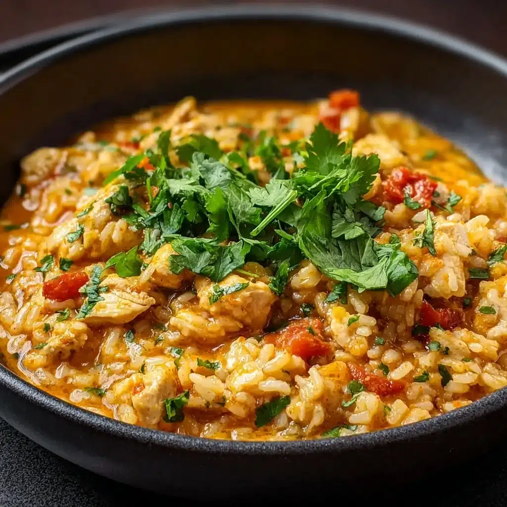 One Pot Queso Chicken and Rice Recipe - Recipe Image