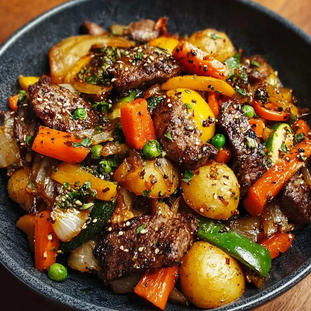 Easy Blackstone Cowboy Stir Fry Dinner Recipe - Recipe Image