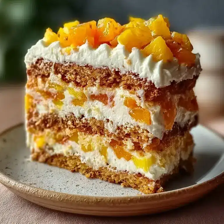 Pineapple Carrot Cream Cake : Moist & Tropical Recipe