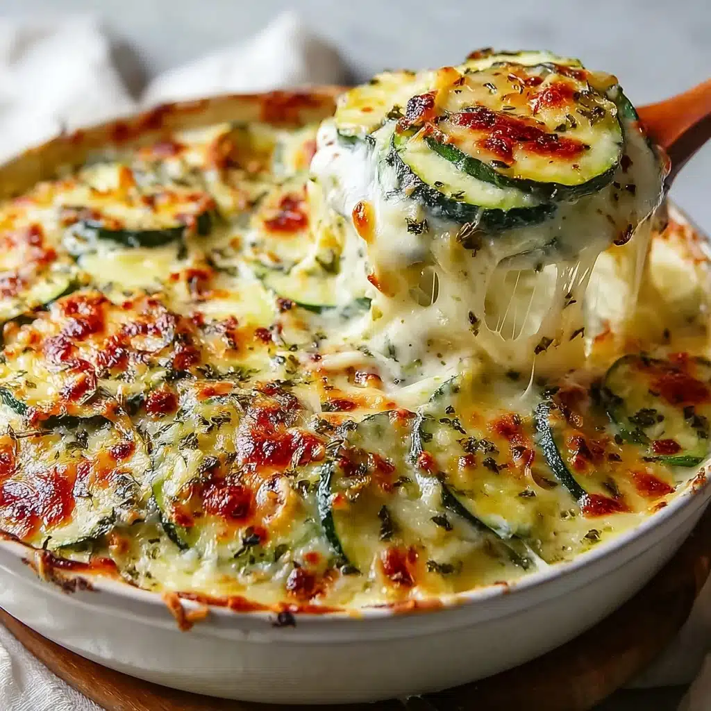 Irresistible Baked Zucchini and Cheese Easy Cheesy Delight Recipe - Recipe Image