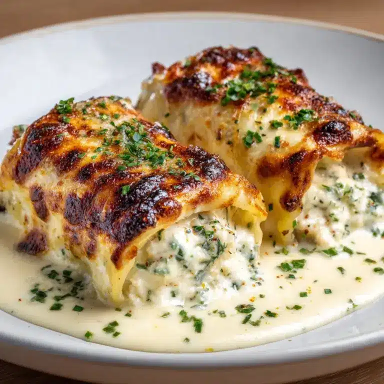 Chicken Alfredo Lasagna Rolls Recipe