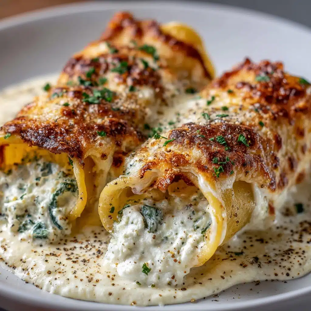 Chicken Alfredo Lasagna Rolls Recipe - Recipe Image