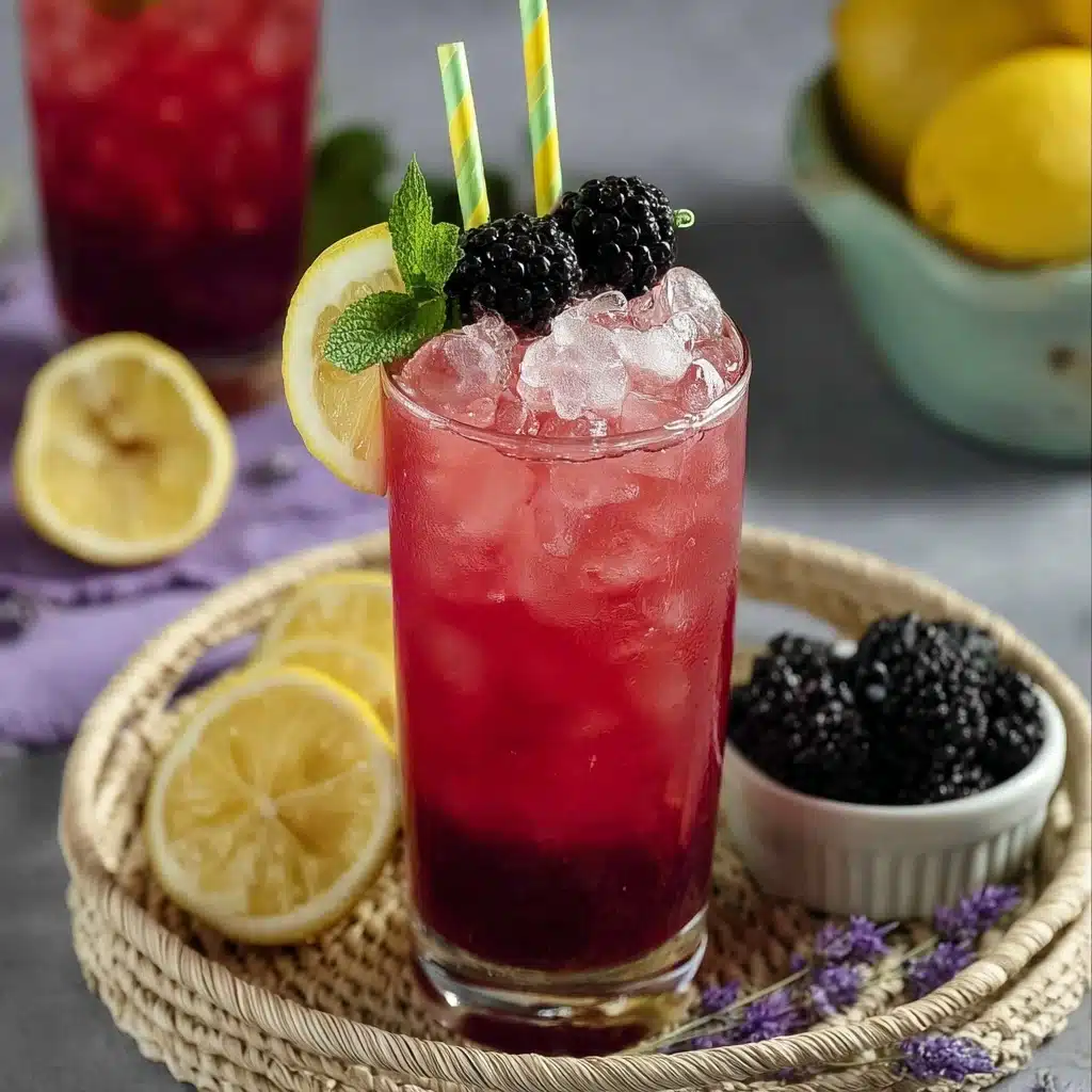 How to Make Shortcut Blackberry Lemonade Recipe - Recipe Image