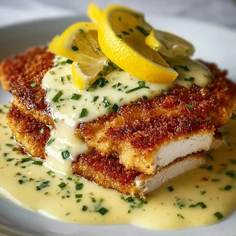 Lemon Pecorino Crusted Chicken with Creamy Lemon Sauce Recipe