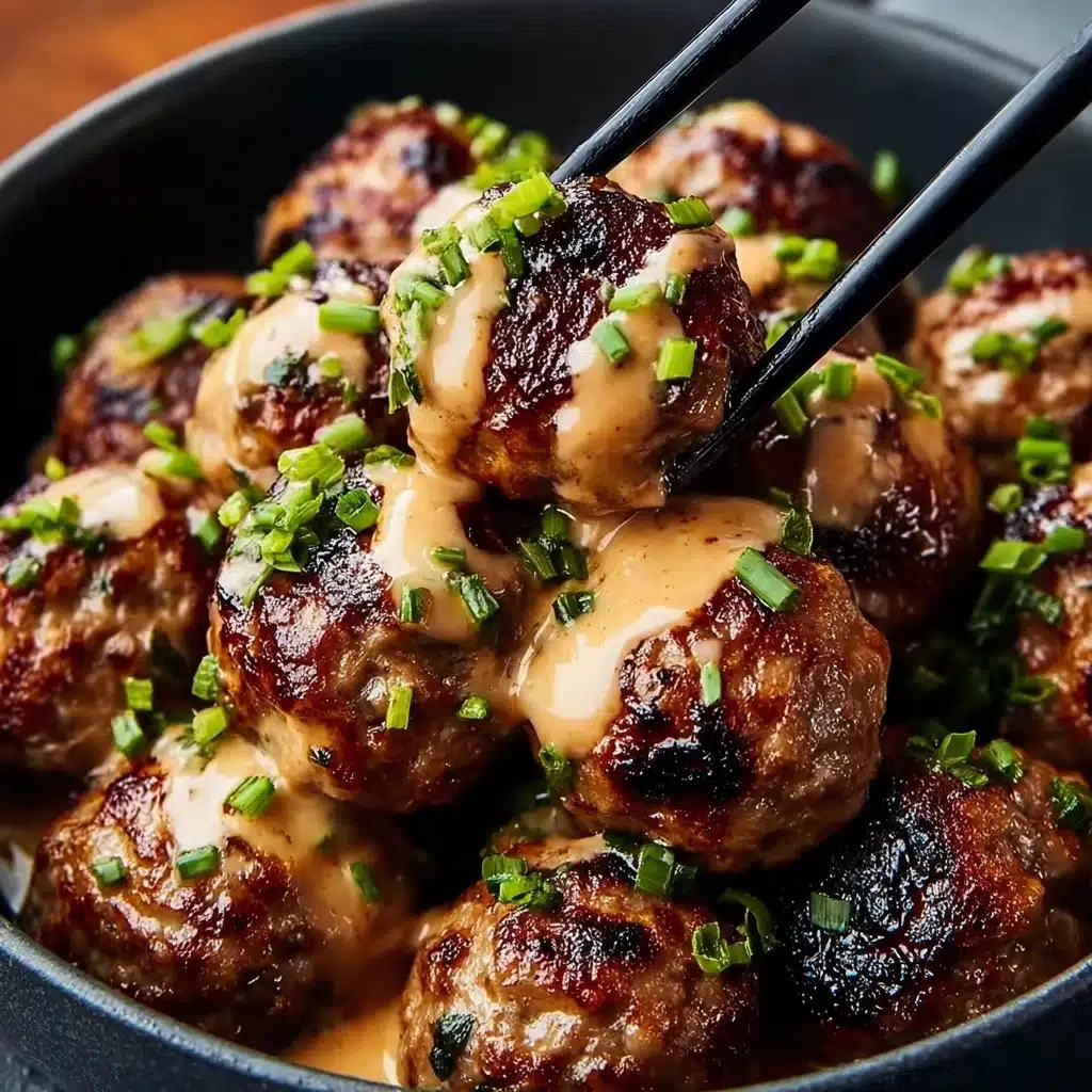 Korean BBQ Meatballs with Spicy Mayo Dip Recipe - Recipe Image