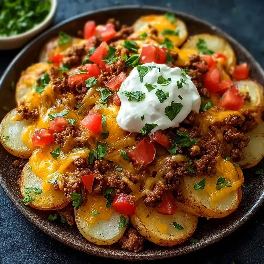 Cheesy Taco Potatoes Recipe - Recipe Image