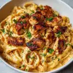 the best Cowboy Butter Chicken Linguine Recipe