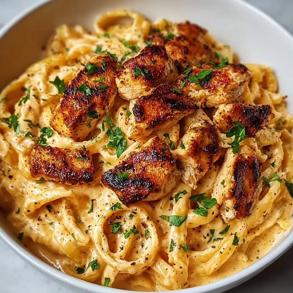 the best Cowboy Butter Chicken Linguine Recipe - Recipe Image