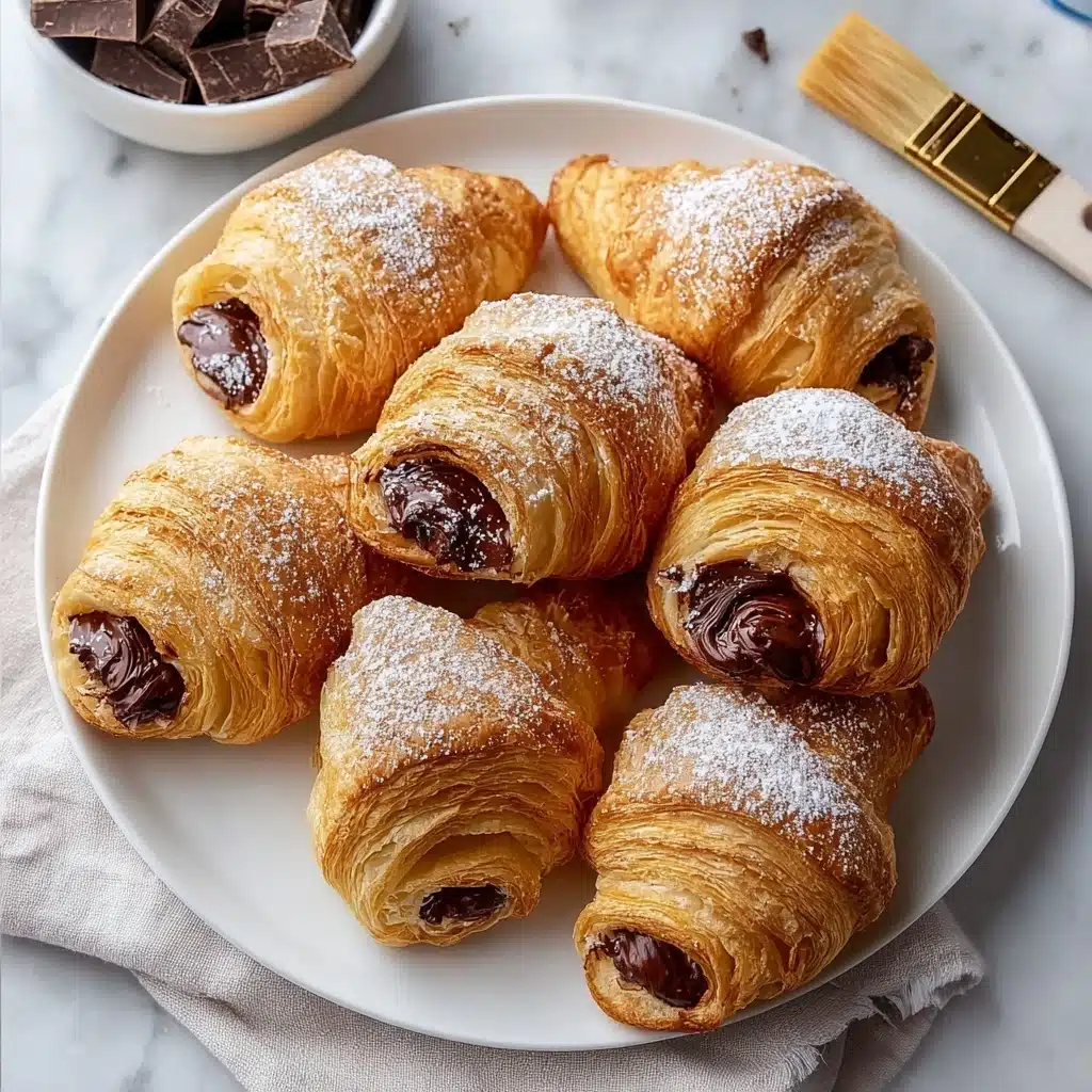 Homemade Chocolate Croissants Recipe - Recipe Image